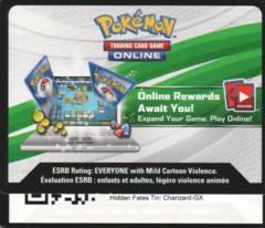 Hidden Fates: Charizard-GX Tin Unused TCGO Online Code Card